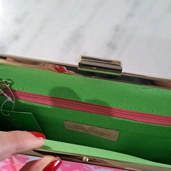 Lily Pulitzer Pink Floral Clutch Bag - Picture 5 of 5